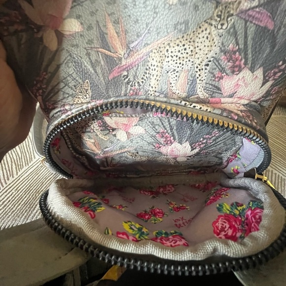 Betsey Johnson Gray and Pink Kids Backpack - Picture 7 of 12